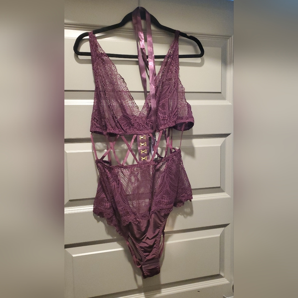 Size 22/24 plum one piece lingerie